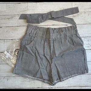 SHEIN pinstripe shorts